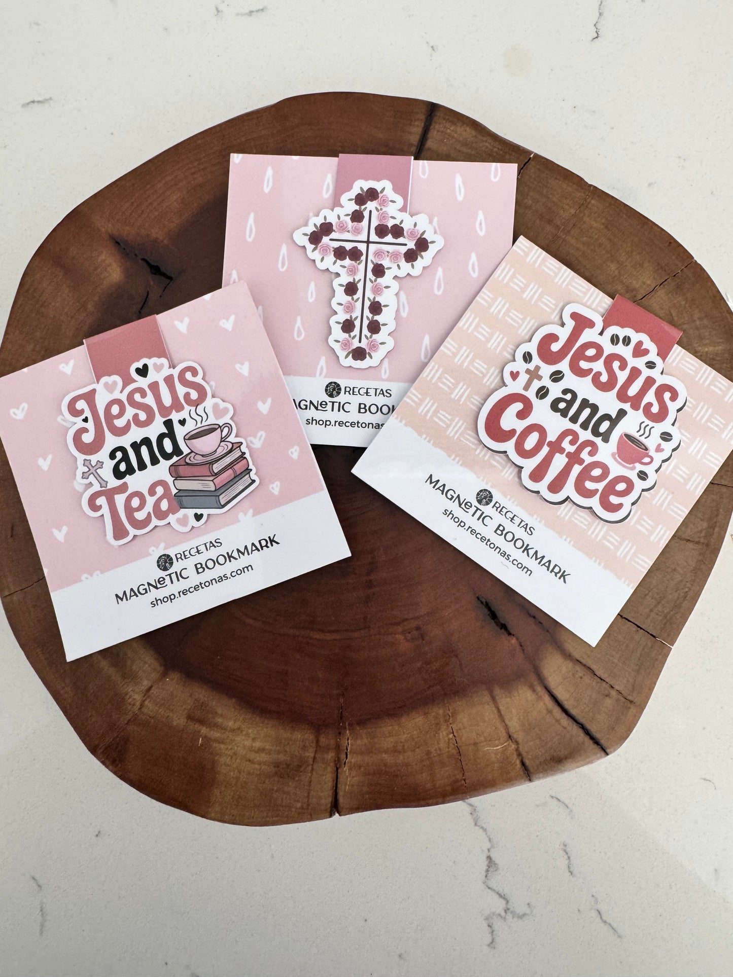 Jesus and Coffee Magnetic Bookmark