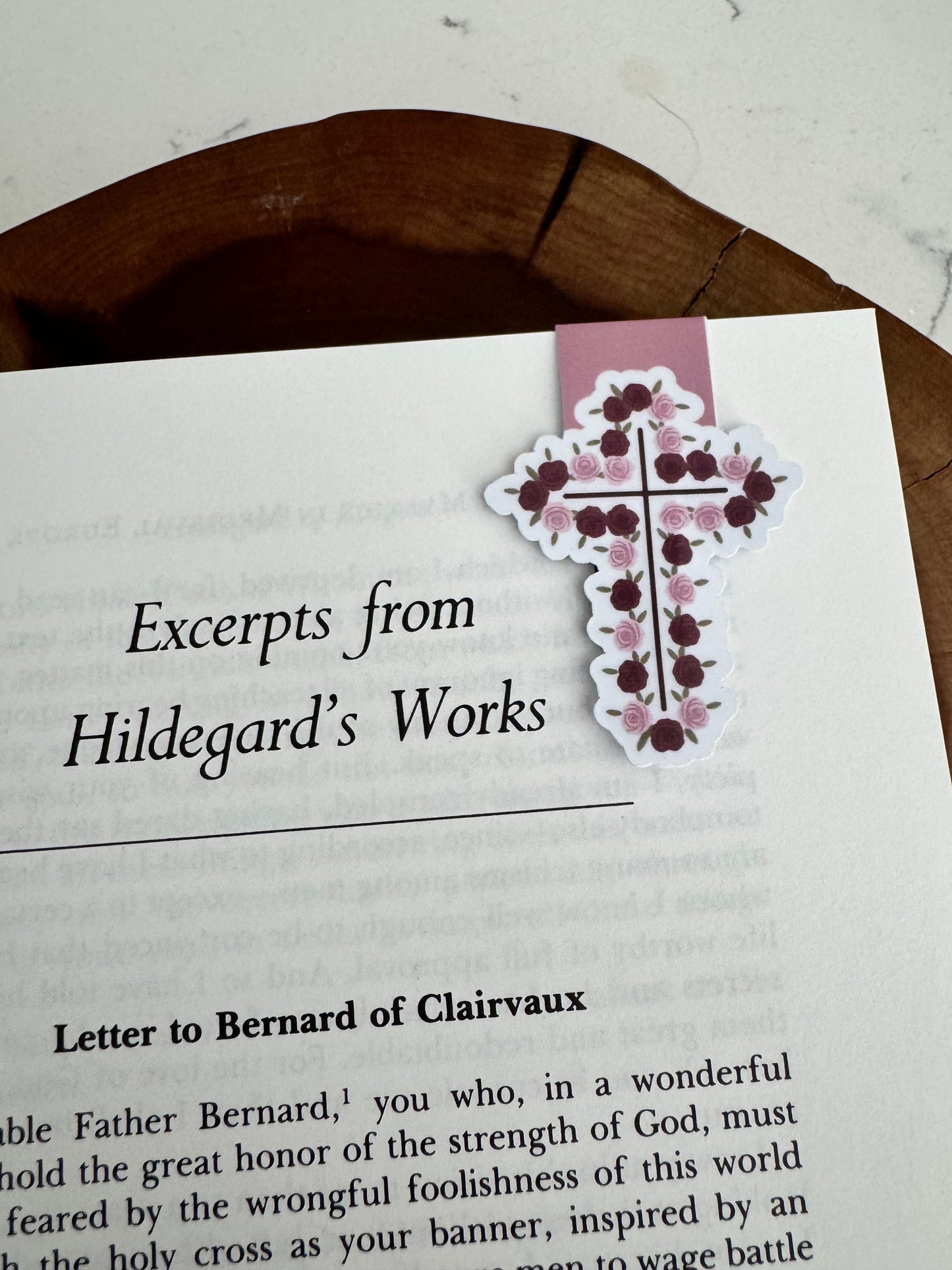 Rose Cross Magnetic Bookmark
