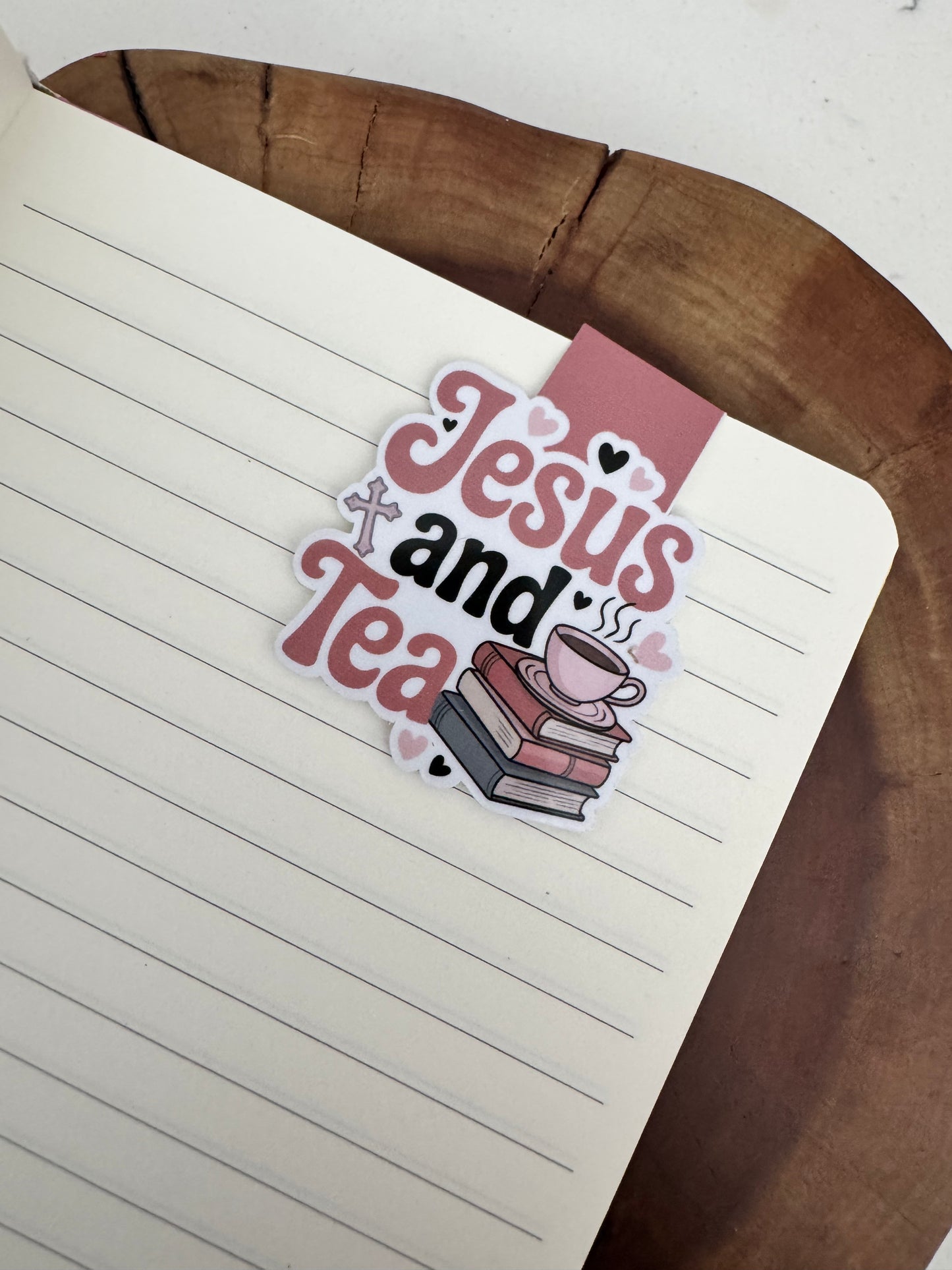 Jesus and Tea Magnetic Bookmark