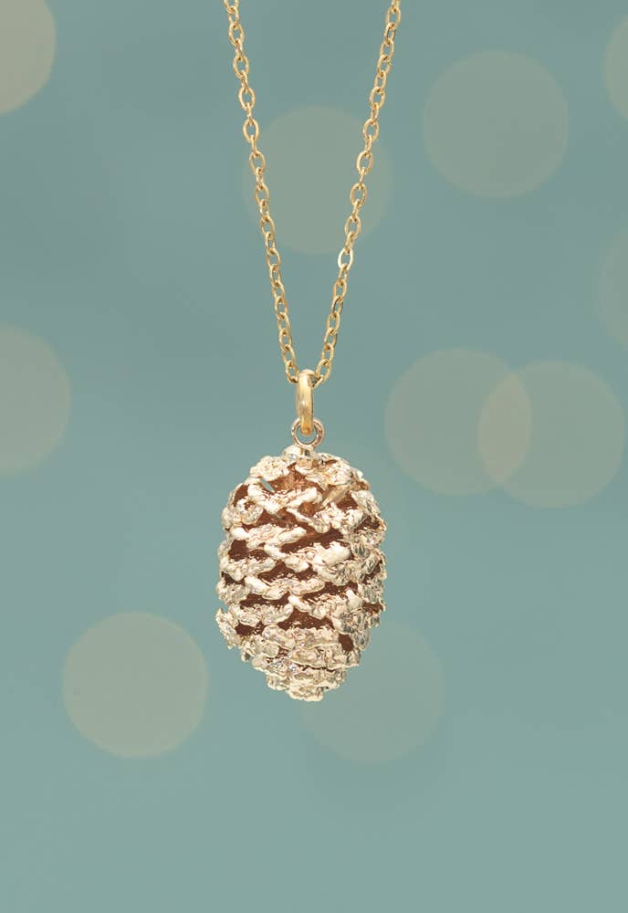 Abundant Hope Pinecone Necklace - Recetas Fair Trade