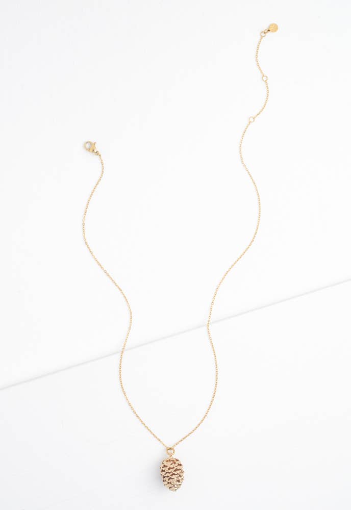 Abundant Hope Pinecone Necklace - Recetas Fair Trade