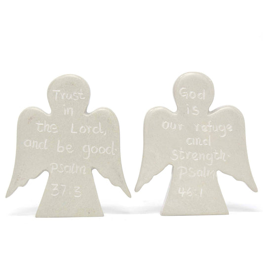 Angel Devotional Tokens with Psalm Inscriptions - Recetas Fair Trade
