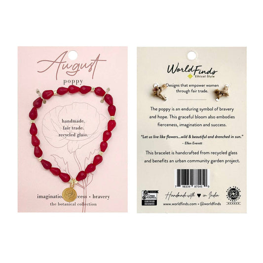 August Botanical Collection Bracelet - Recetas Fair Trade