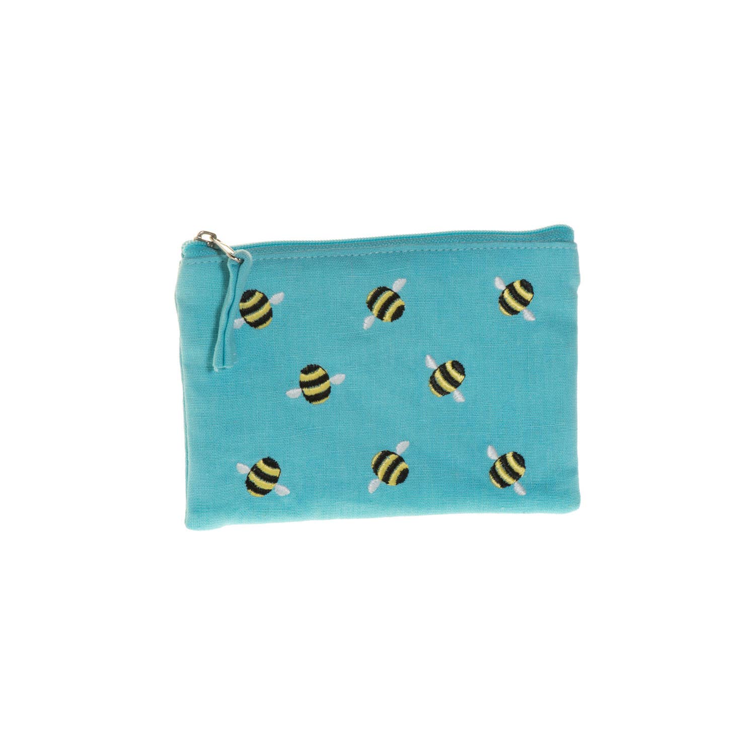 Bee Coin Purse - Blue - Recetas Fair Trade