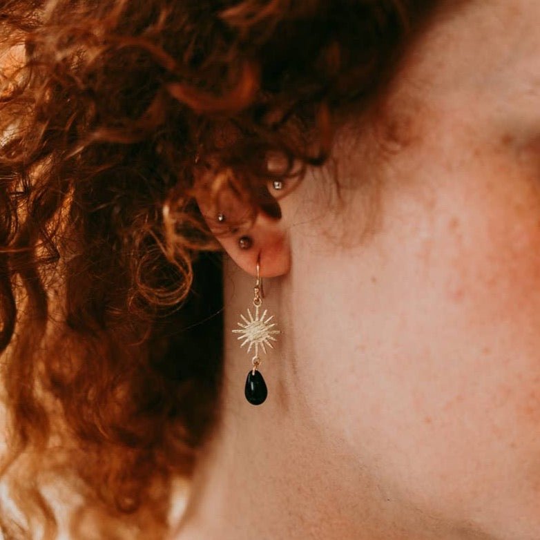 Black Rain Earrings