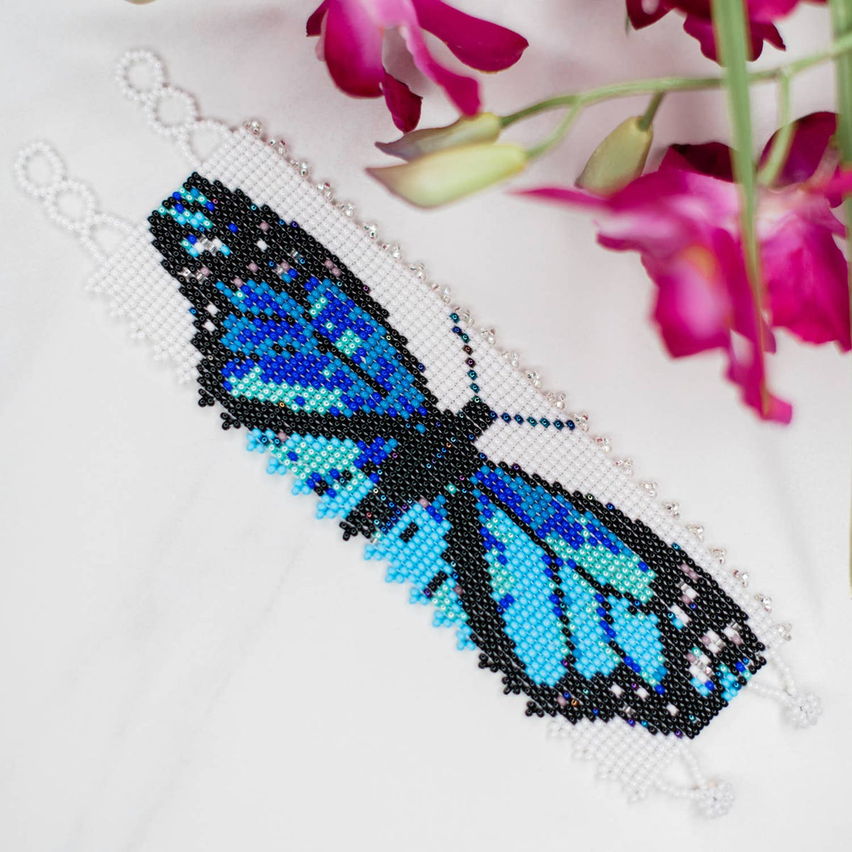 Blue Butterfly Cuff - Recetas Fair Trade