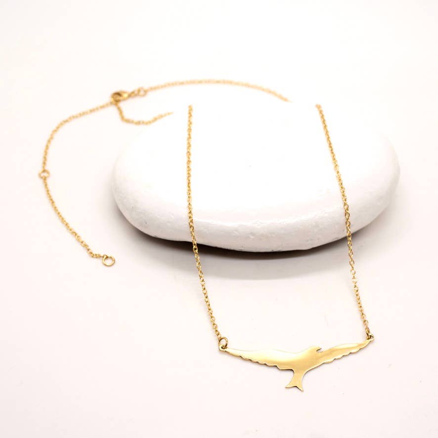 Brass Bird Necklace - Recetas Fair Trade