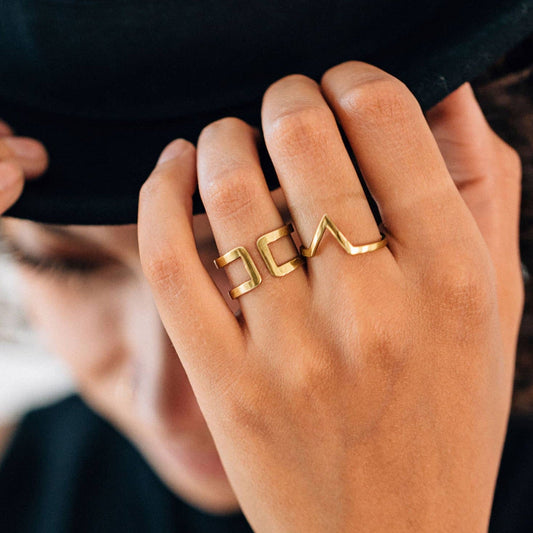Brass Bombshell Ring