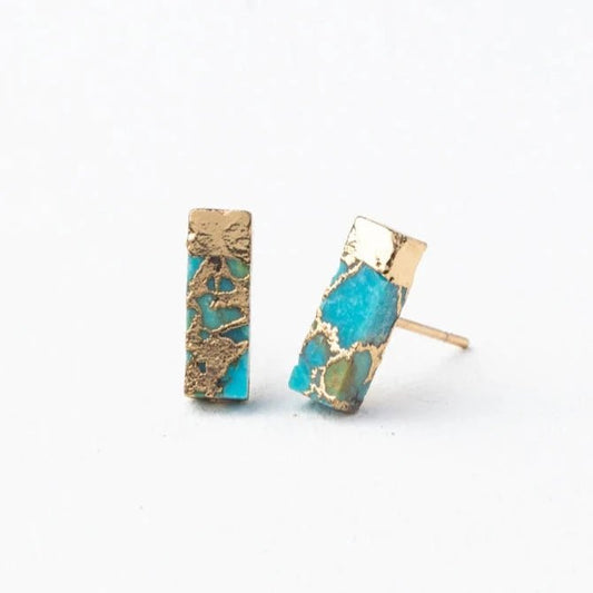 Brayden Turquoise Studs