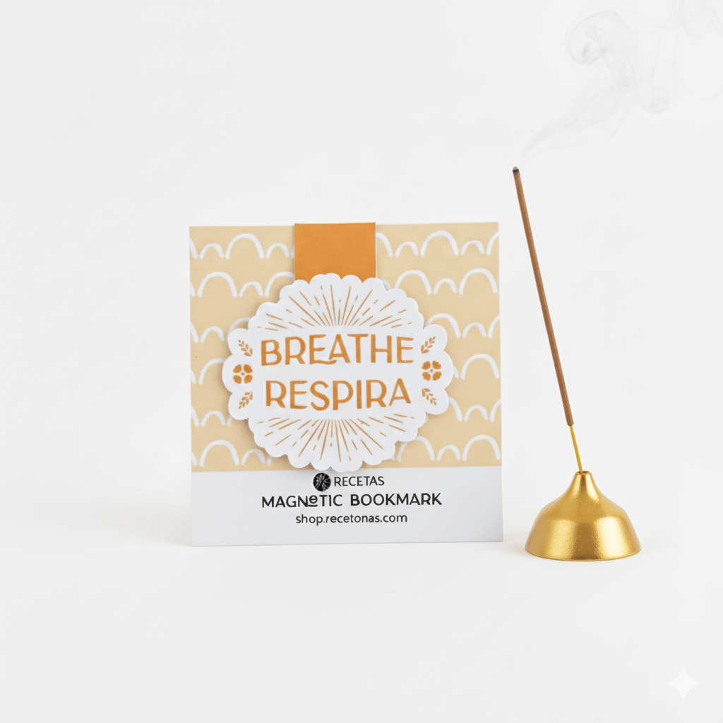 Breathe - Respira Magnetic Bookmark - Recetas Fair Trade