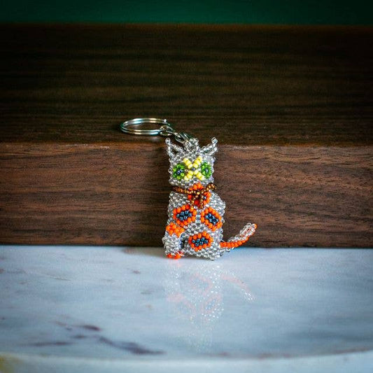 Cat Beaded Keychains