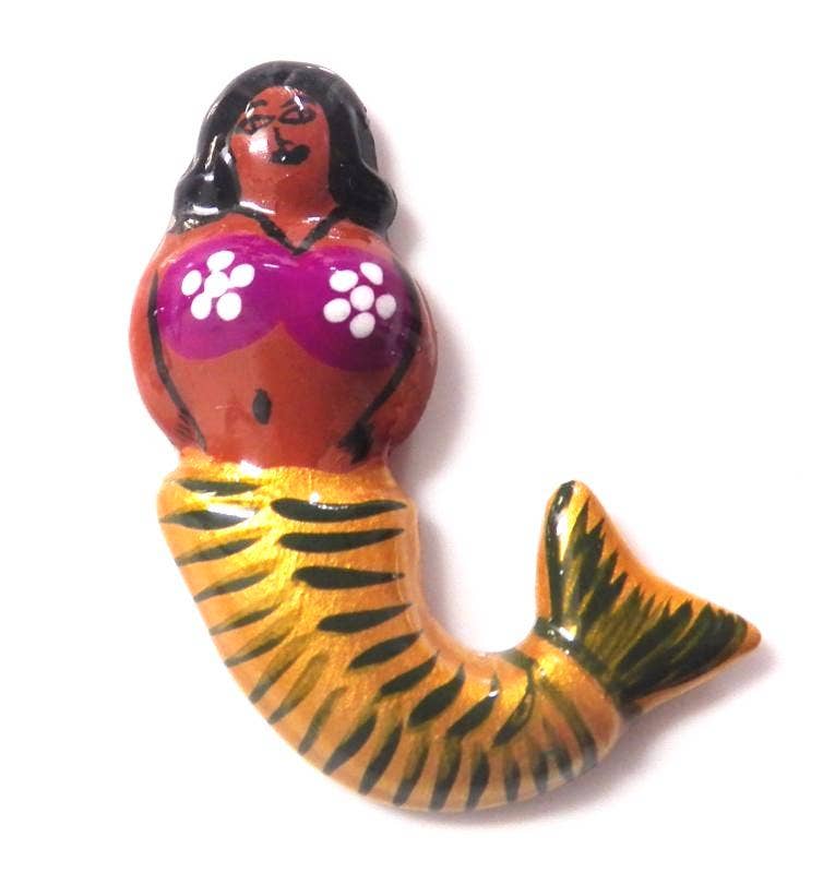 Ceramic Art Magnet by Native American Artisan Magdalena Diaz - Recetas Fair Trade