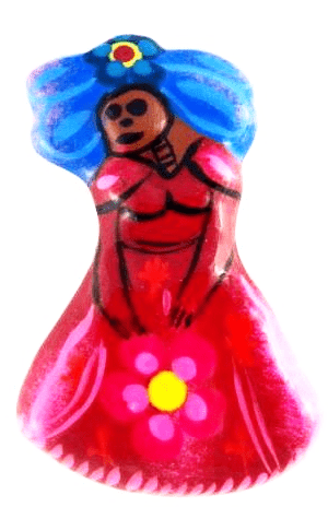 Ceramic Art Magnet by Native American Artisan Magdalena Diaz - Recetas Fair Trade