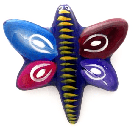 Ceramic Art Magnet by Native American Artisan Magdalena Diaz - Recetas Fair Trade