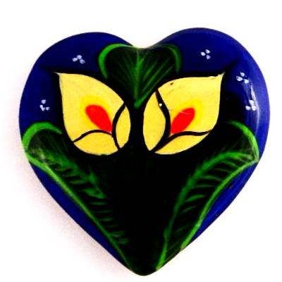 Ceramic Art Magnet by Native American Artisan Magdalena Diaz - Recetas Fair Trade