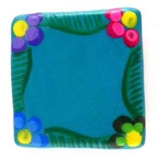 Ceramic Art Magnet by Native American Artisan Magdalena Diaz - Recetas Fair Trade