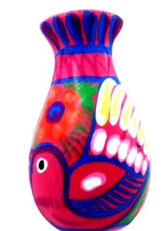 Ceramic Art Magnet by Native American Artisan Magdalena Diaz - Recetas Fair Trade