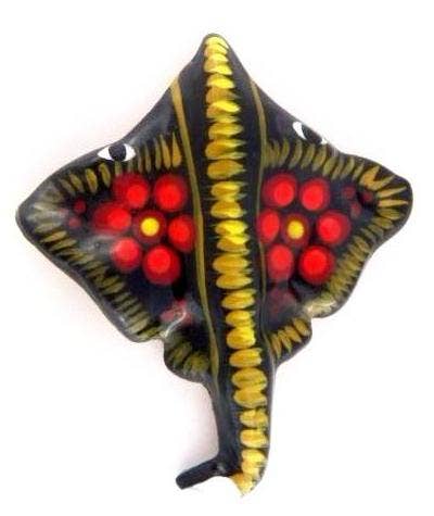 Ceramic Art Magnet by Native American Artisan Magdalena Diaz - Recetas Fair Trade