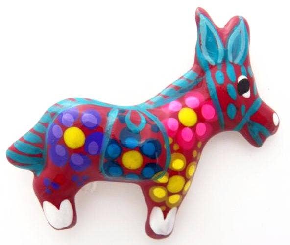 Ceramic Art Magnet by Native American Artisan Magdalena Diaz - Recetas Fair Trade
