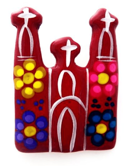 Ceramic Art Magnet by Native American Artisan Magdalena Diaz - Recetas Fair Trade