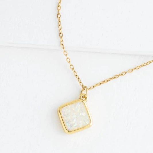 Clare Opal Necklace - Recetas Fair Trade