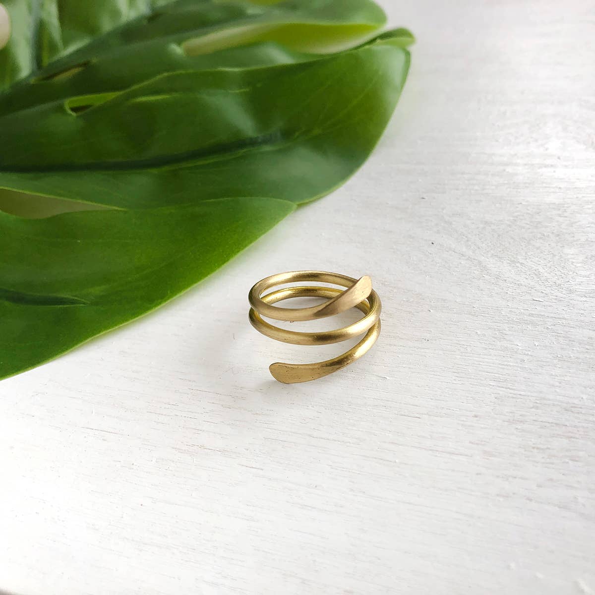 Coiled Wrap Ring - Gold - Recetas Fair Trade