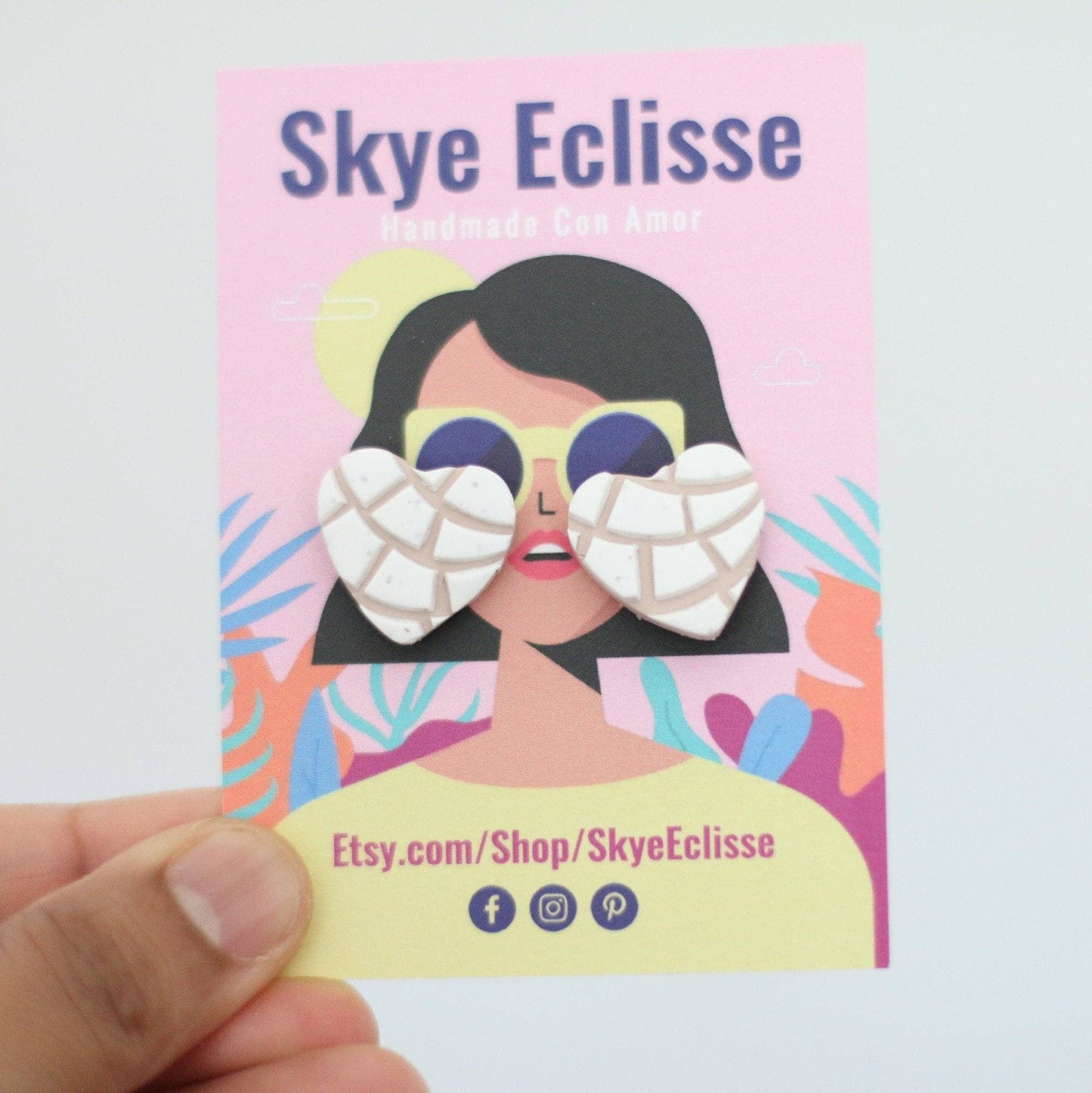 Concha Earrings for Women, Latinx - Recetas Fair Trade