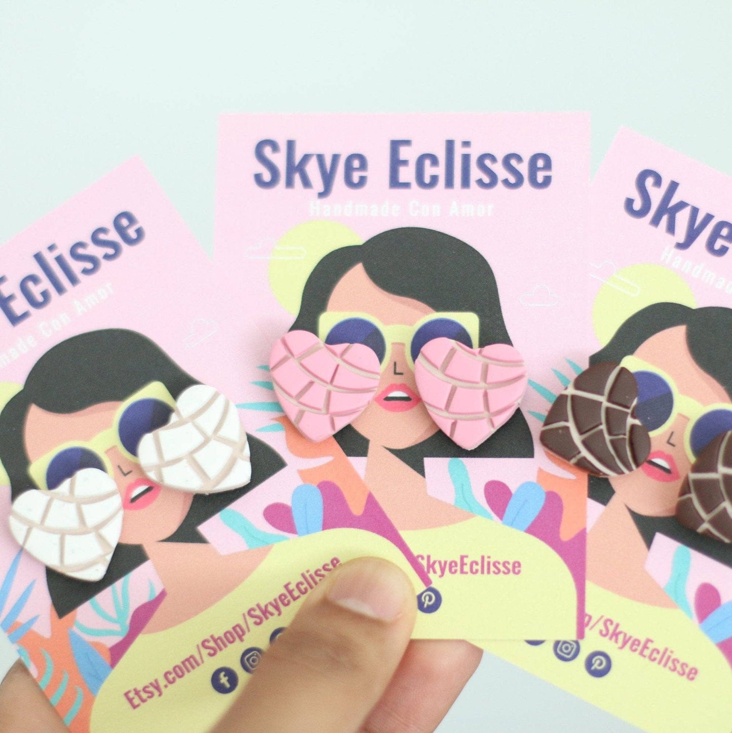 Concha Earrings for Women, Latinx - Recetas Fair Trade