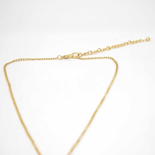 Cone Pendant Goldtone Neckace - Recetas Fair Trade