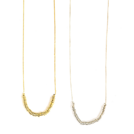 Delicate Disks Necklace - Recetas Fair Trade