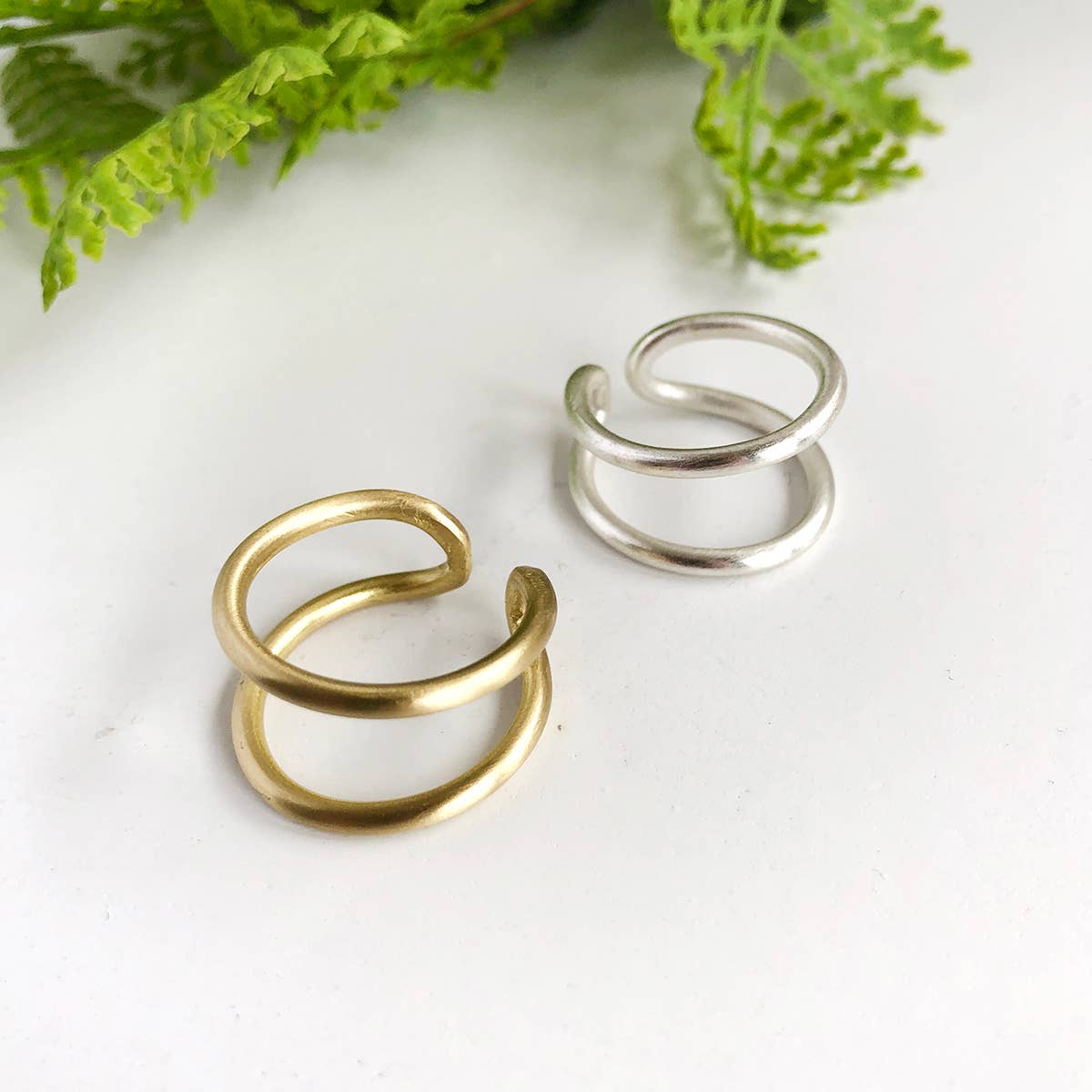 Double Arch Ring - Silver - Recetas Fair Trade