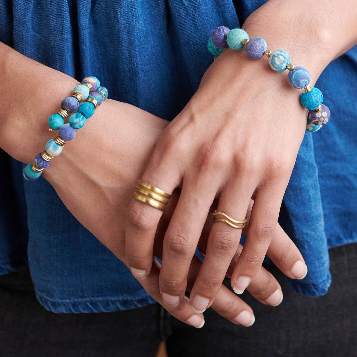 Double V Ring - Silver - Recetas Fair Trade