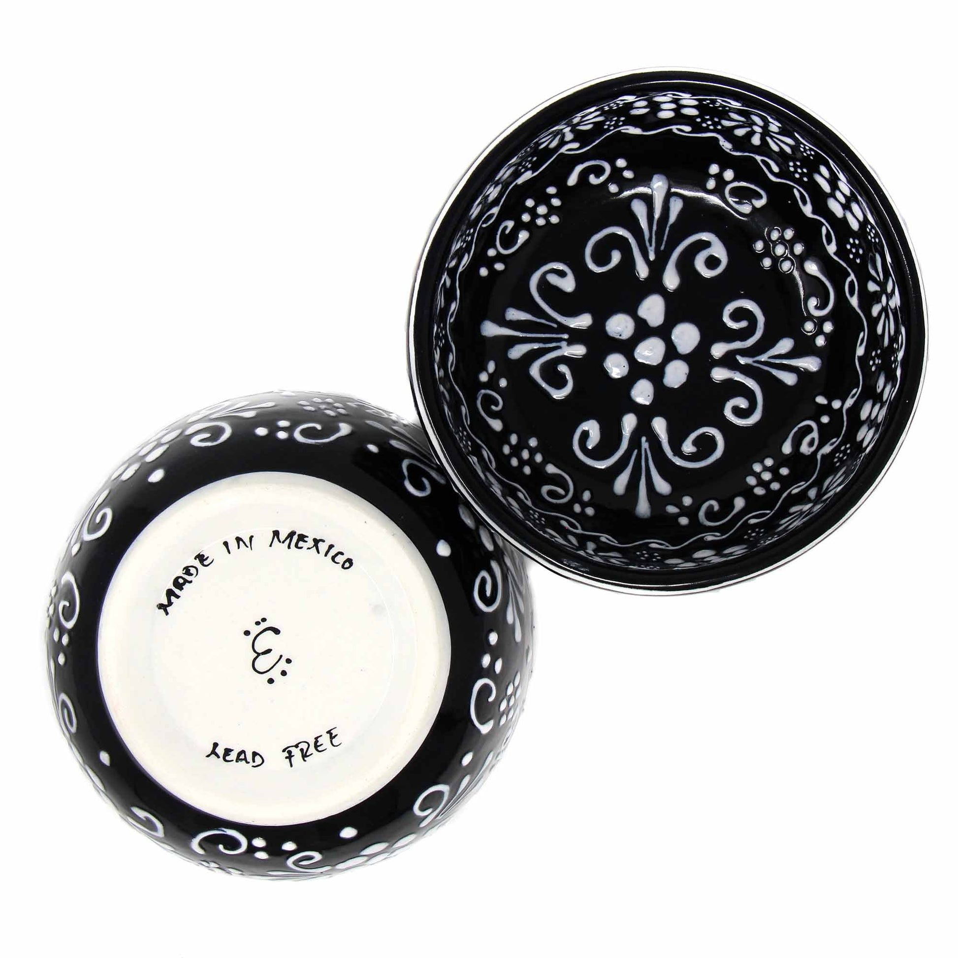 Encantada Half Moon Bowls - Ink, Set of Two - Recetas Fair Trade