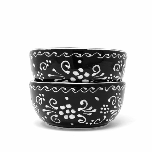 Encantada Half Moon Bowls - Ink, Set of Two - Recetas Fair Trade