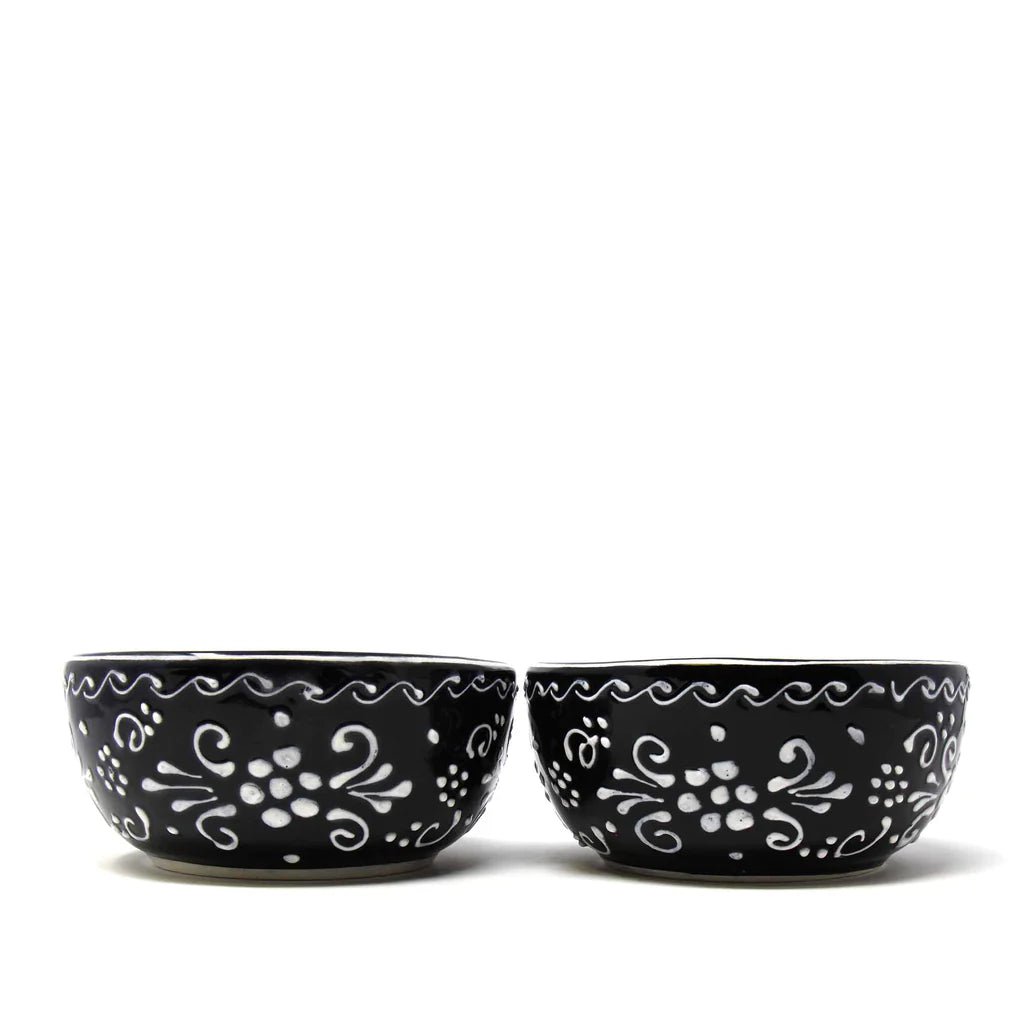 Encantada Half Moon Bowls - Ink, Set of Two - Recetas Fair Trade