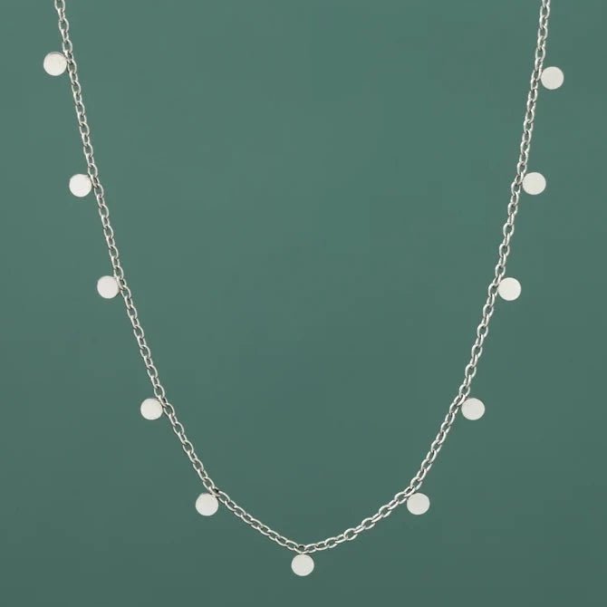 Evelyn Silver Drop Necklace - Recetas Fair Trade
