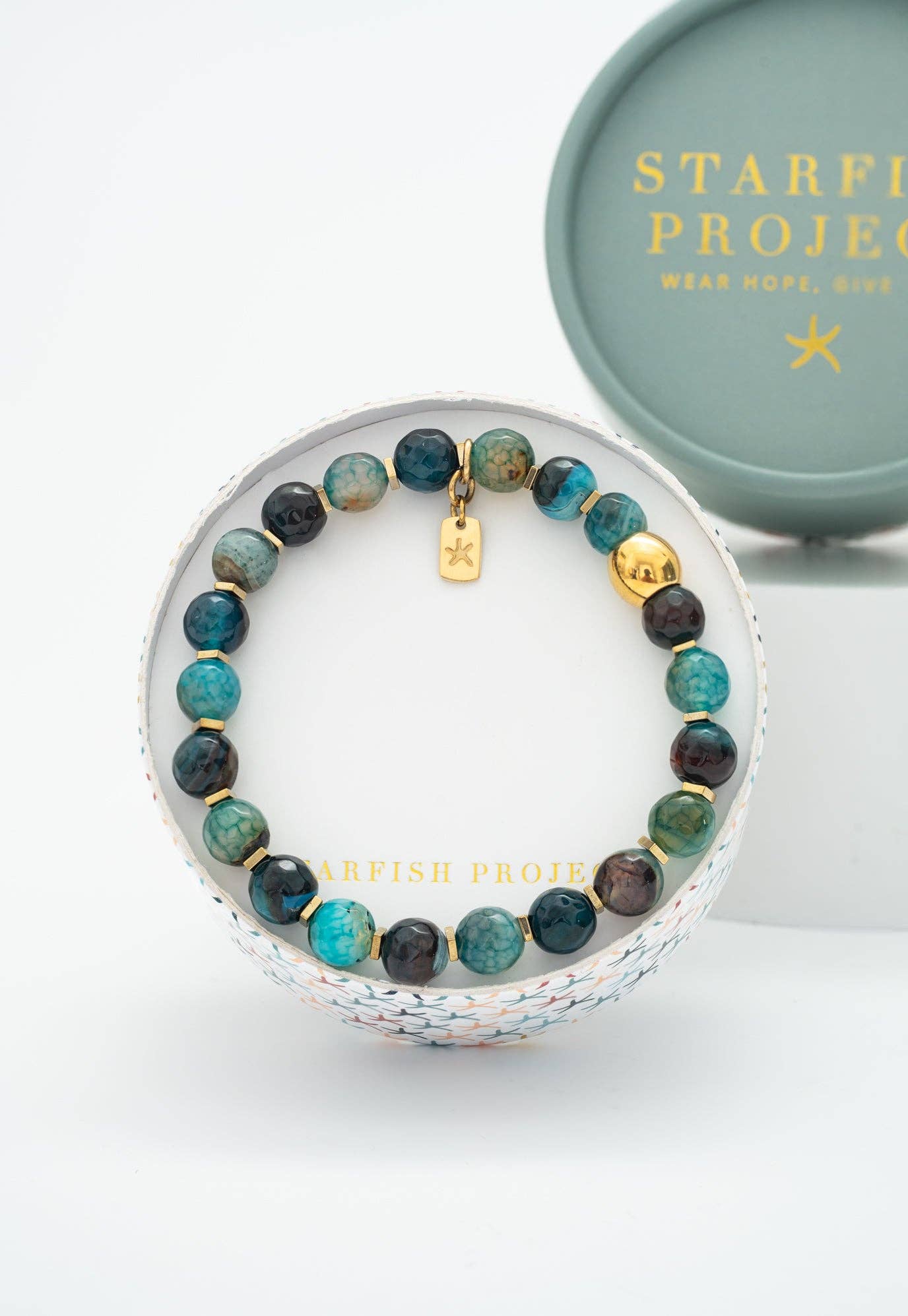 Ewa Beaded Green Agate Bracelet - Recetas Fair Trade