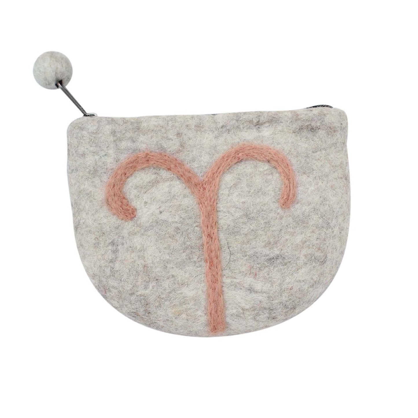 Felt Aries Zodiac Coin Purse - Global Groove - Recetas Fair Trade