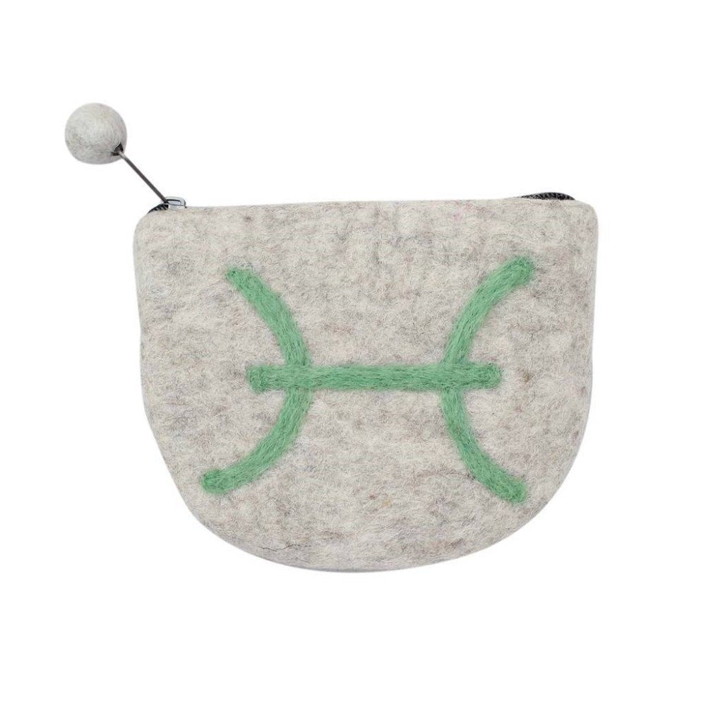 Felt Pisces Zodiac Coin Purse - Global Groove - Recetas Fair Trade