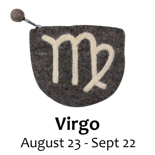 Felt Virgo Zodiac Coin Purse - Global Groove - Recetas Fair Trade