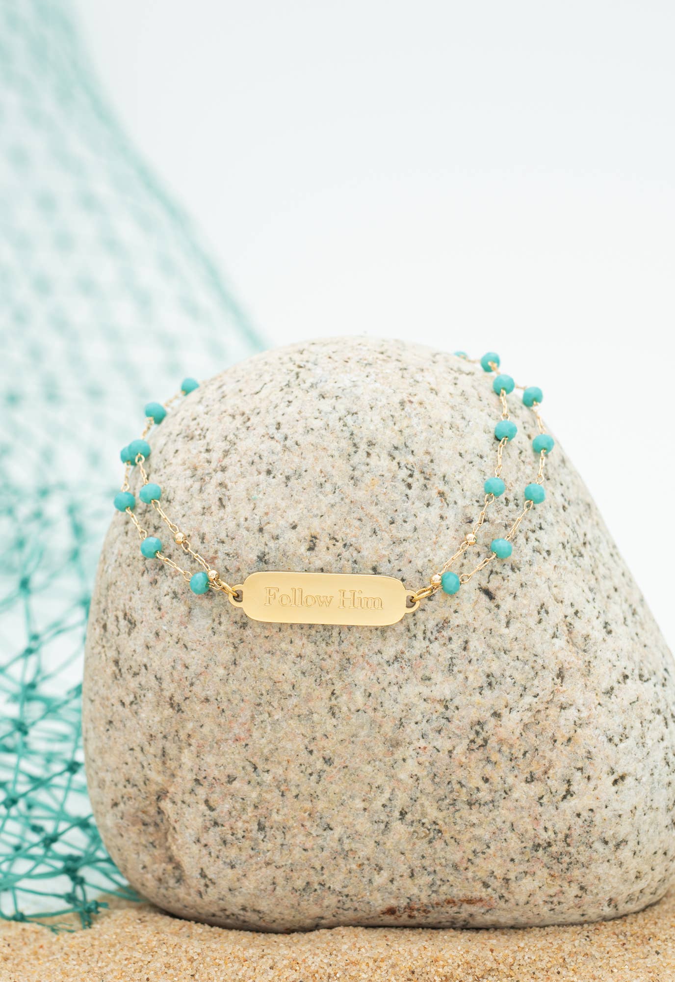 Follow Him Bracelet Gold - Recetas Fair Trade