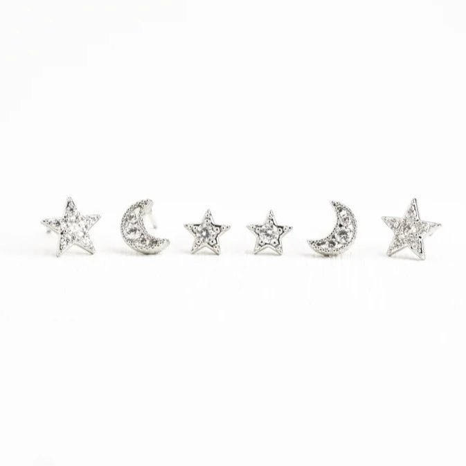 Gemini Platinum Stud Set