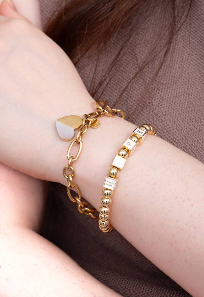 Give Hope, Wear Hope Beaded Bracelet - Recetas Fair Trade