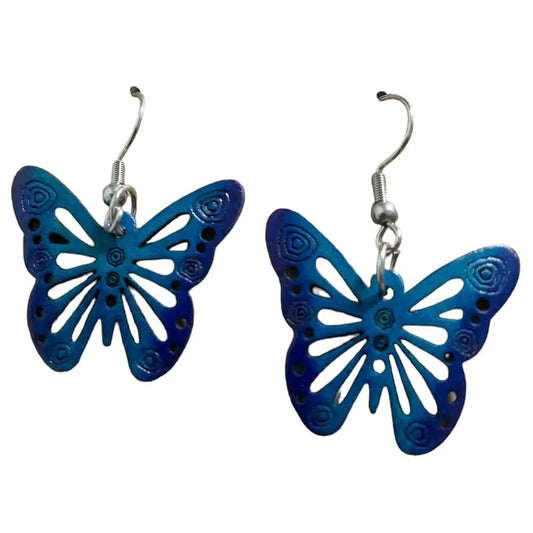 Gourd Dangle Butterfly Earrings