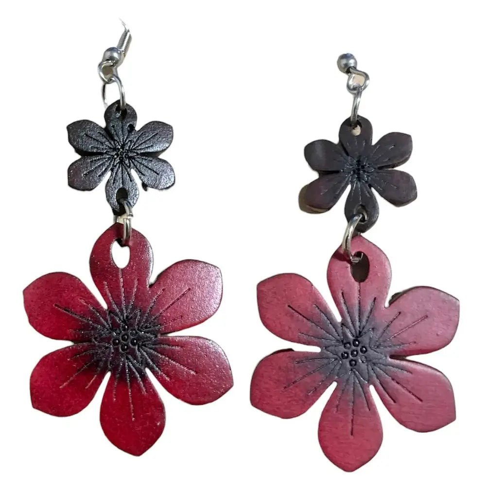 Gourd Dangle Flower Earrings