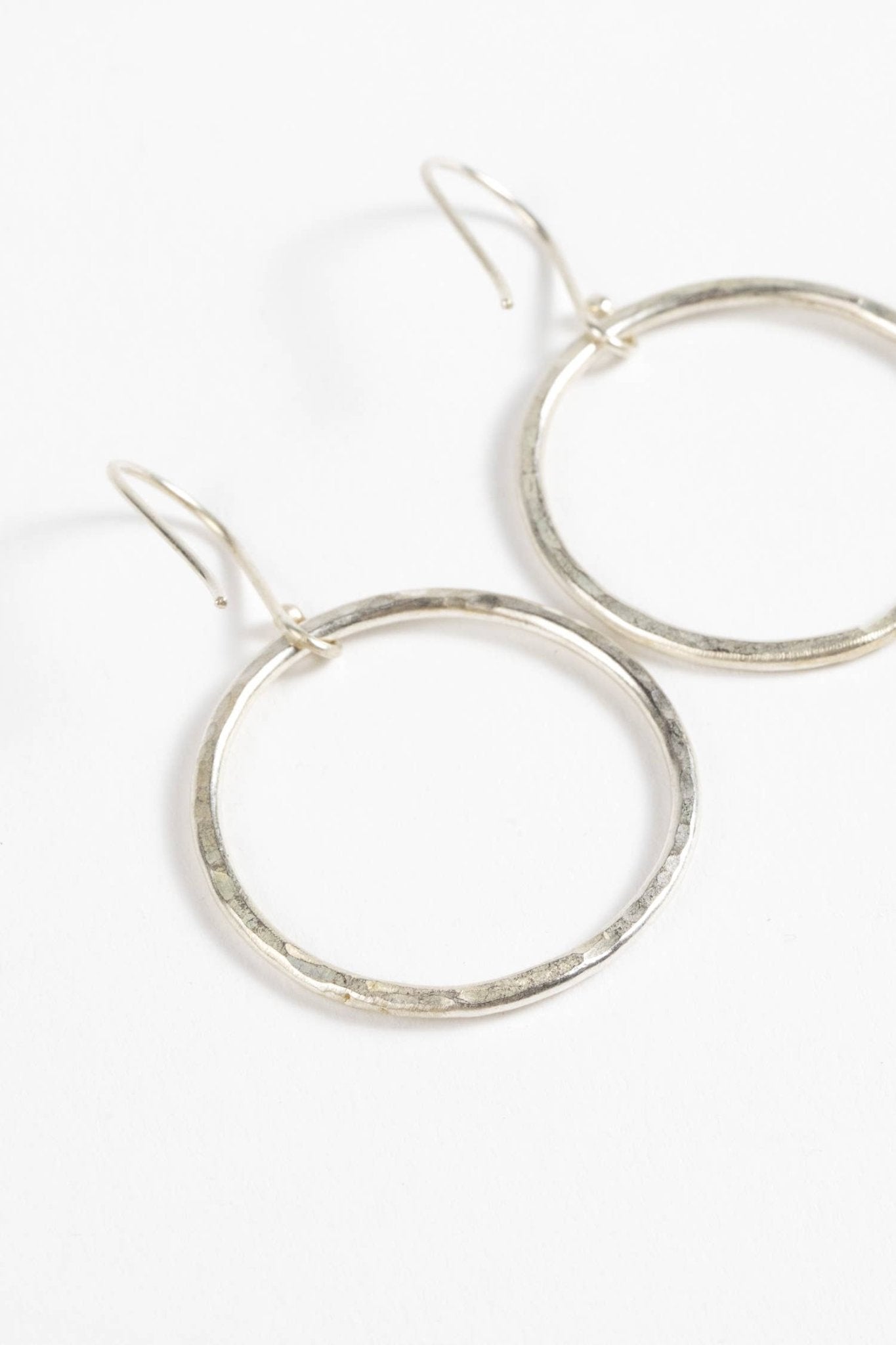 Hammered Ring Earrings - Recetas Fair Trade