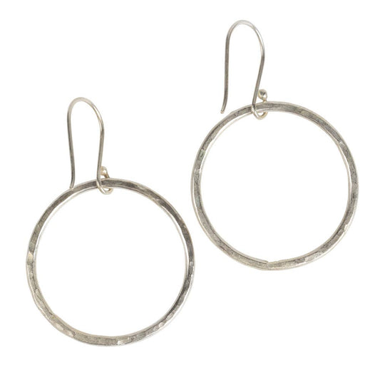Hammered Ring Earrings - Recetas Fair Trade