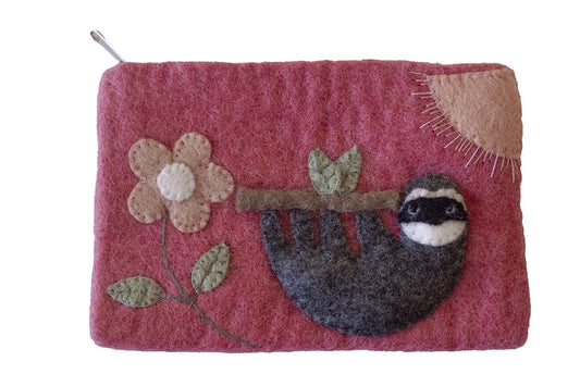 Felt Sloth Pouch