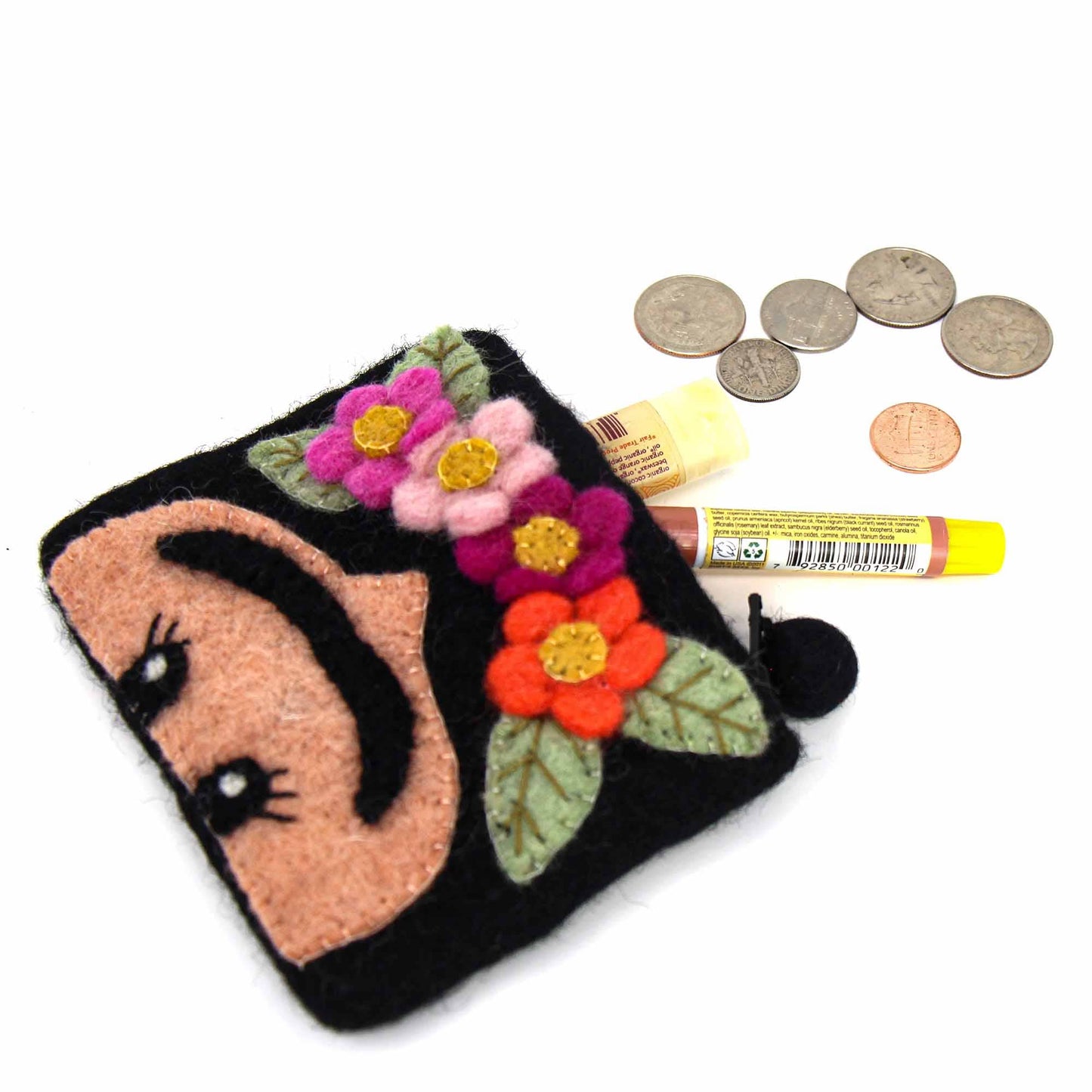 Frida Felt Coin Purse