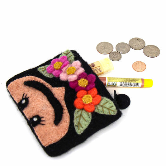Frida Felt Coin Purse